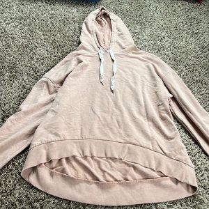 Light pink cropped hoodie